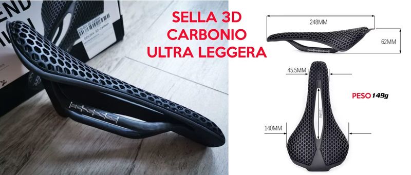 Použité goldix Sella bici stampata 3D in carbonio ultraleggera Saddles & Seatposts