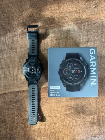 Tweedehands Garmin Fenix 8 Solar Sapphire 51mm bike — afbeelding 1 van 5