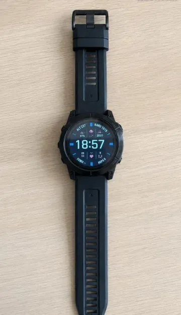 Used Garmin Fenix 7x Sapphire Solar bike — image 3 of 4