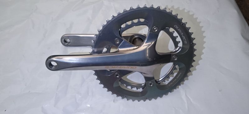 Tweedehands Shimano Dura Ace 7800 Crankset Drivetrain & Pedals