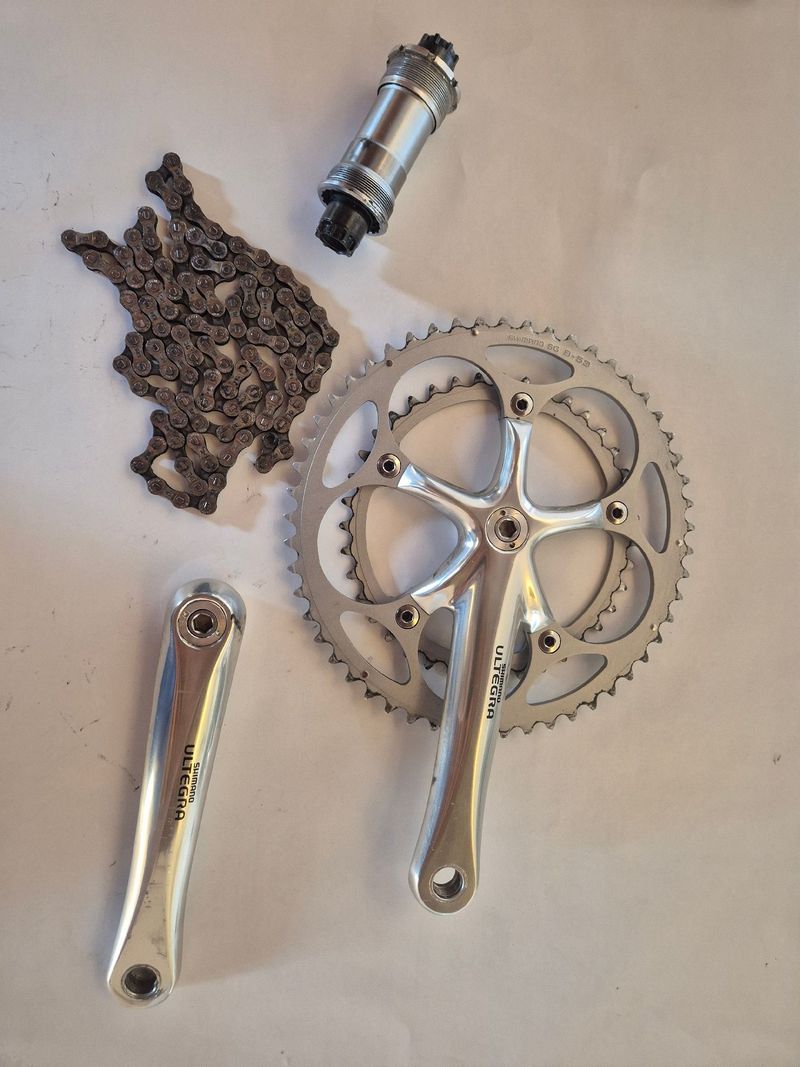 Gebrauchtes Shimano Ultegra 6500 Crankset Drivetrain & Pedals