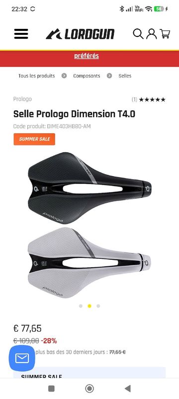 Brugt Prologo Dimension T4.0 Saddle bike — billede 10 af 10