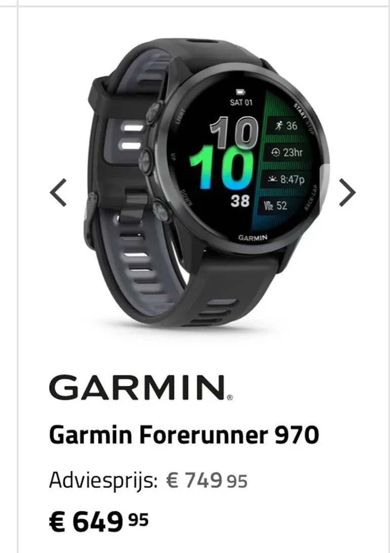 Used Garmin Forerunner 970 bike — image 6 of 6