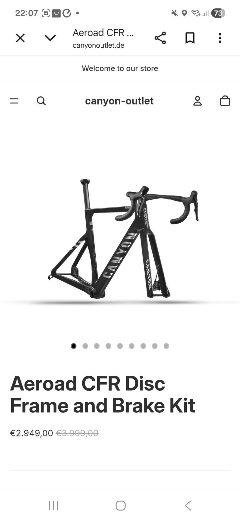 Used Canyon Aeroad Fork 2025 bike — image 2 of 2
