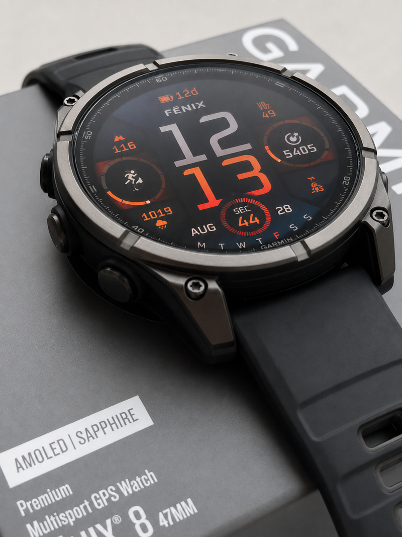 Used Garmin Fēnix 8 AMOLED Sapphire Titanium 2025 Electronics