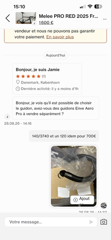 Enve intégral bike d'occasion — image 1 sur 2