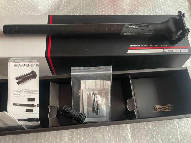 Used Fsa K-Force Light Carbon Monocoque Seatpost Saddles & Seatposts