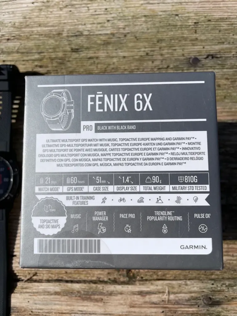 Used Garmin Fenix 6X Pro bike — image 6 of 6