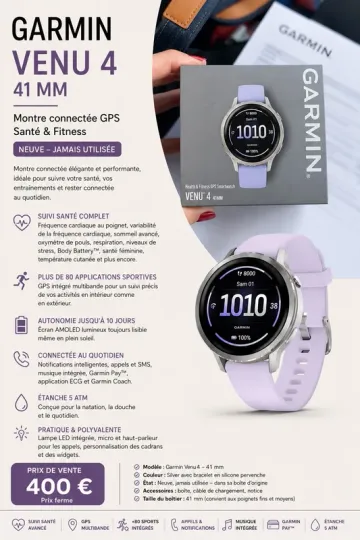 Used Garmin Venu 4 bike — image 1 of 4