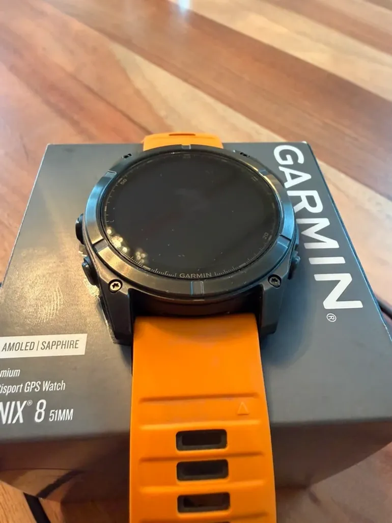 Used Garmin Fenix 8 51mm Sapphire Amoled Titanium bike — image 6 of 8