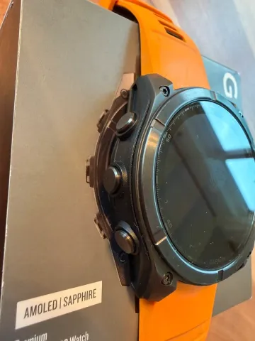 Used Garmin Fenix 8 51mm Sapphire Amoled Titanium bike — image 4 of 8