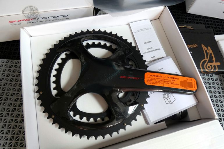 Used Campagnolo Super Record 12 Mechanical Hydraulic Brake bike — image 11 of 14