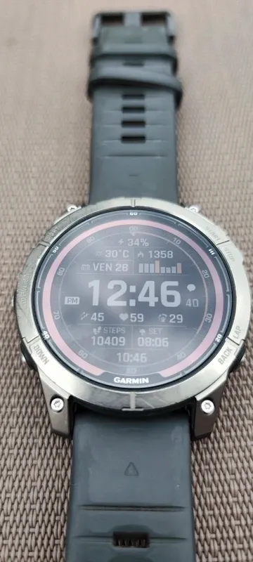 Used Garmin Fenix 7 Pro Sapphire Solar bike — image 4 of 6