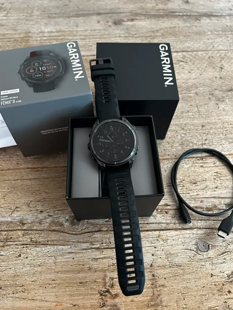 Garmin Fenix 8 Solar Sapphire 47mm bike d'occasion — image 9 sur 9