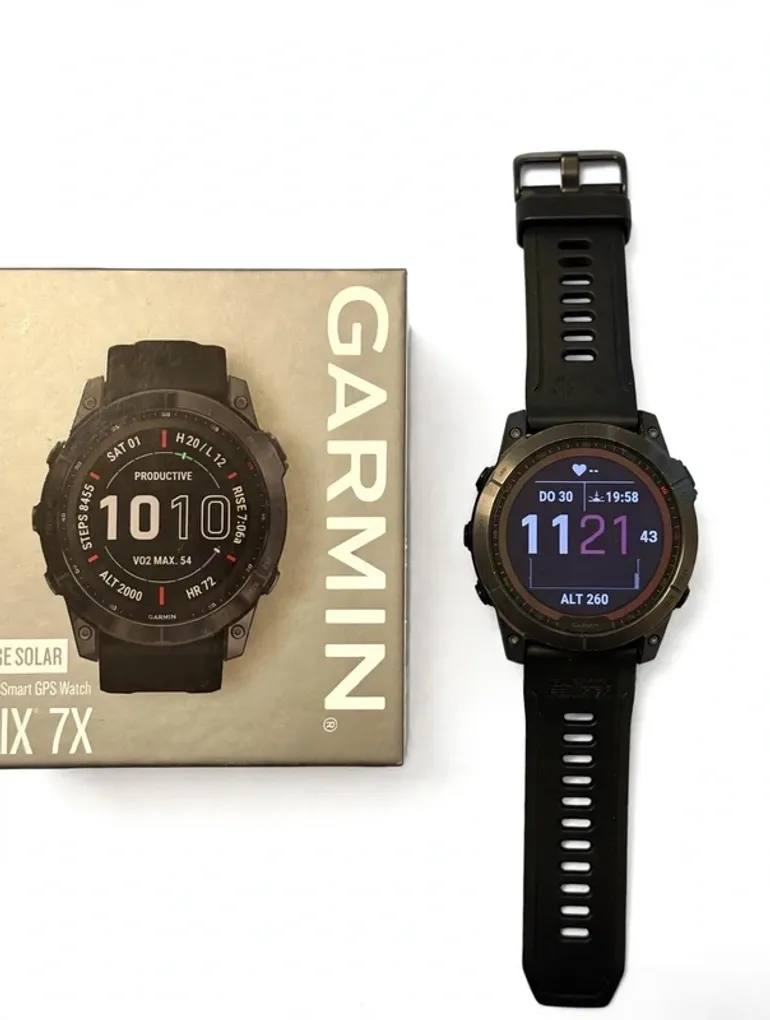 Used Garmin Fenix 7X Sapphire Solar bike — image 2 of 9
