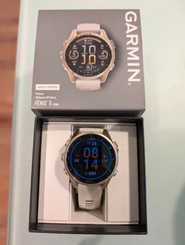 Used Garmin Fenix 8 Amoled Sapphire 43mm 2024 bike — image 1 of 4