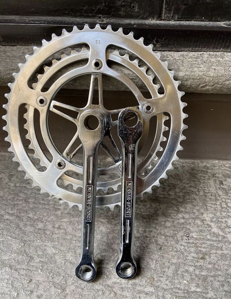 Brugt Nervar Sport 52-42 a chiavelle 1975 Drivetrain & Pedals