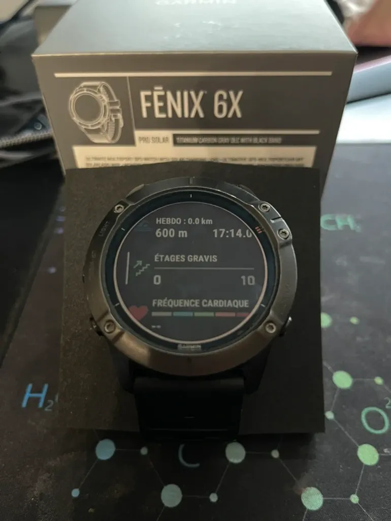 Used Garmin Fenix 6X Pro Solar bike — image 2 of 5