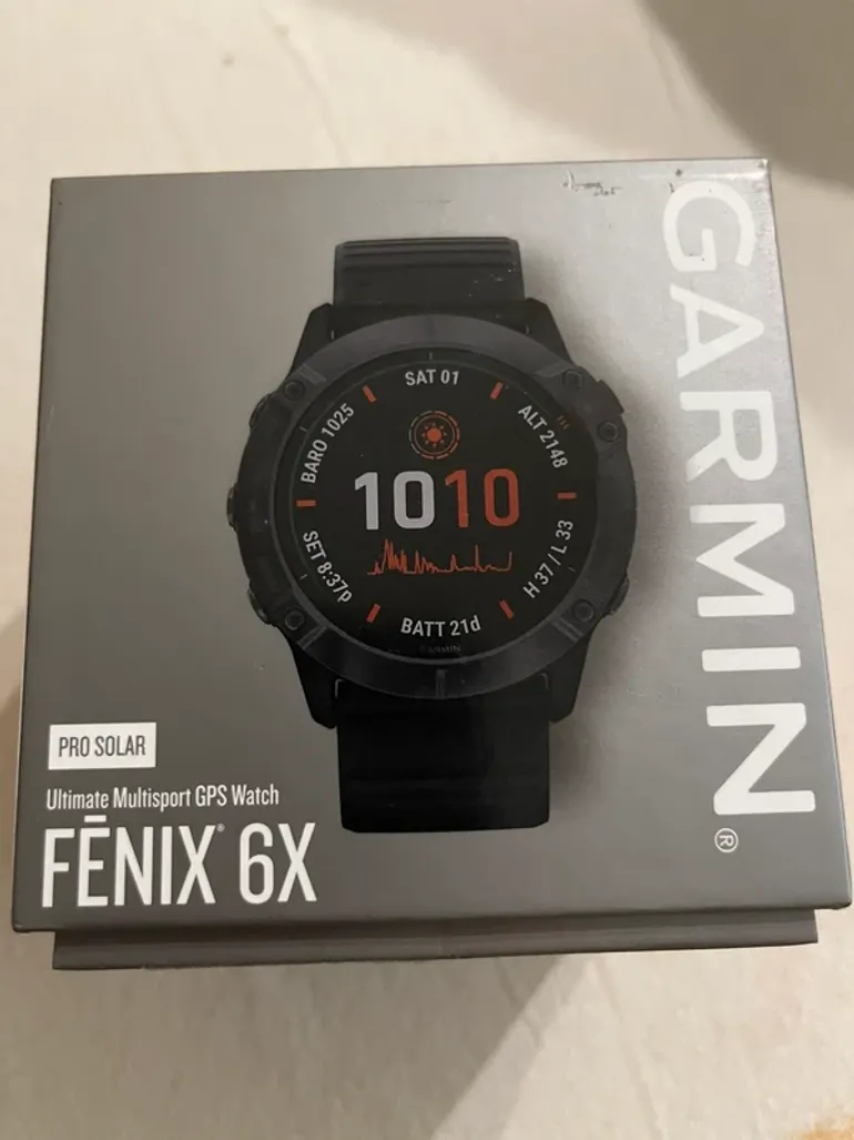 Used Garmin Fenix 6X Pro Solar bike — image 4 of 5