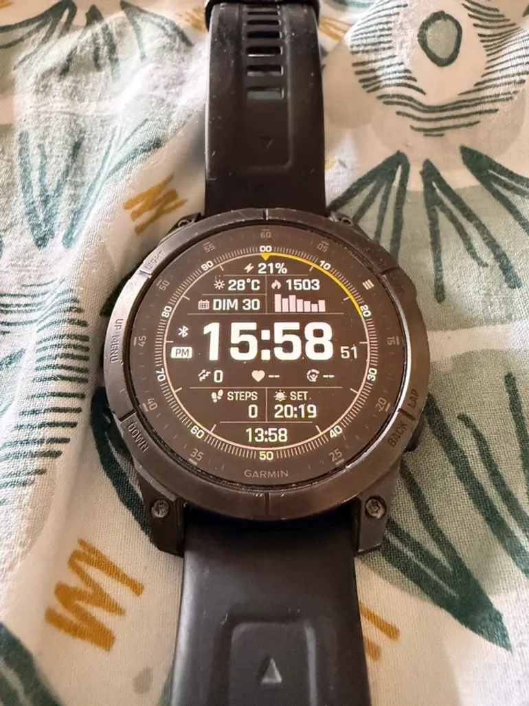 Gebrauchtes Garmin Epix Gen 2 Sapphire Titanium bike — Bild 3 von 4