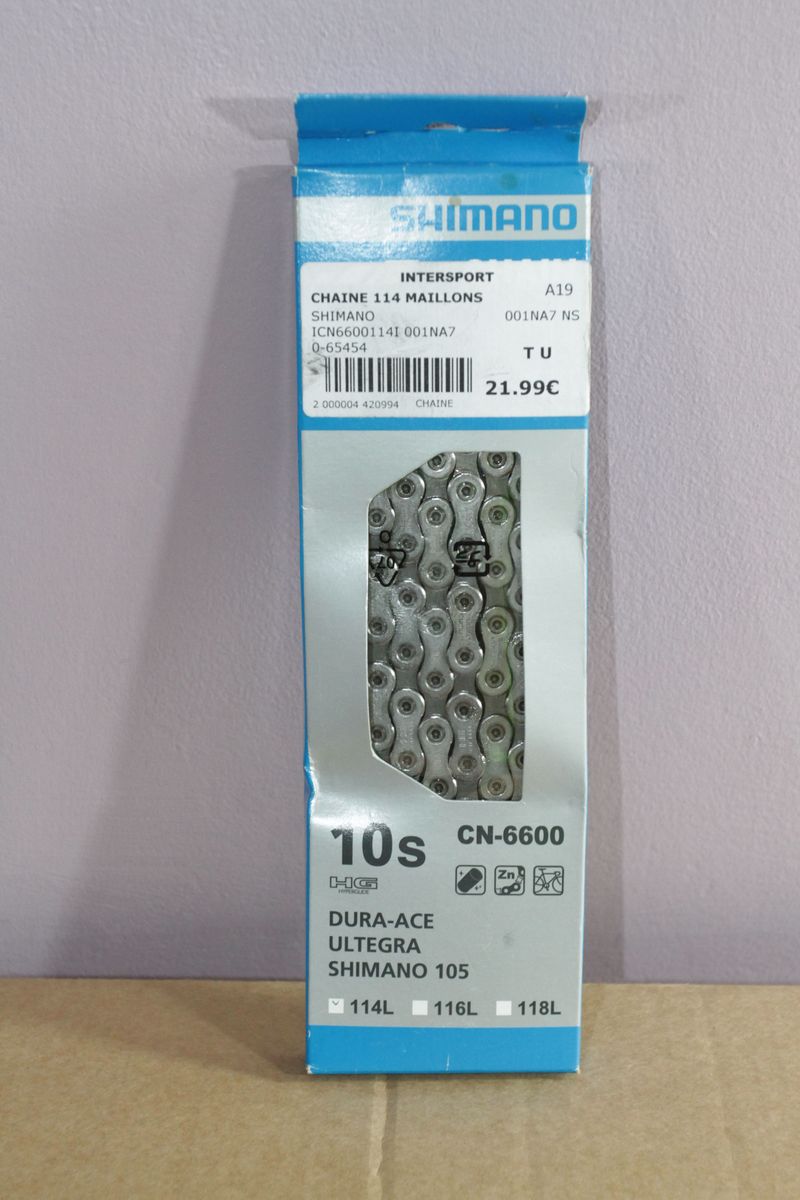 Shimano CN-6600 10V Chain Drivetrain & Pedals d'occasion