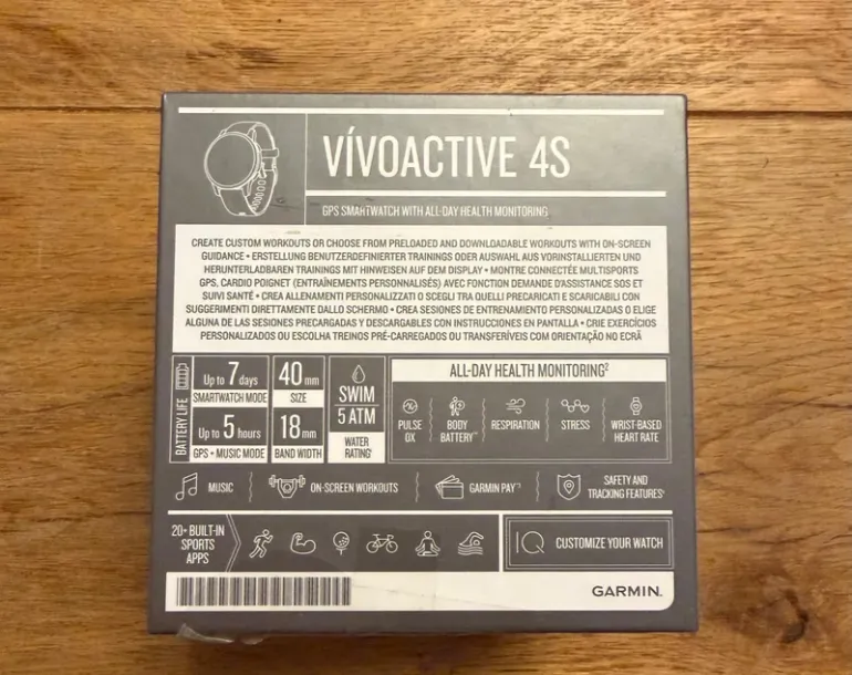 Garmin Vivoactive 4s bike d'occasion — image 3 sur 3