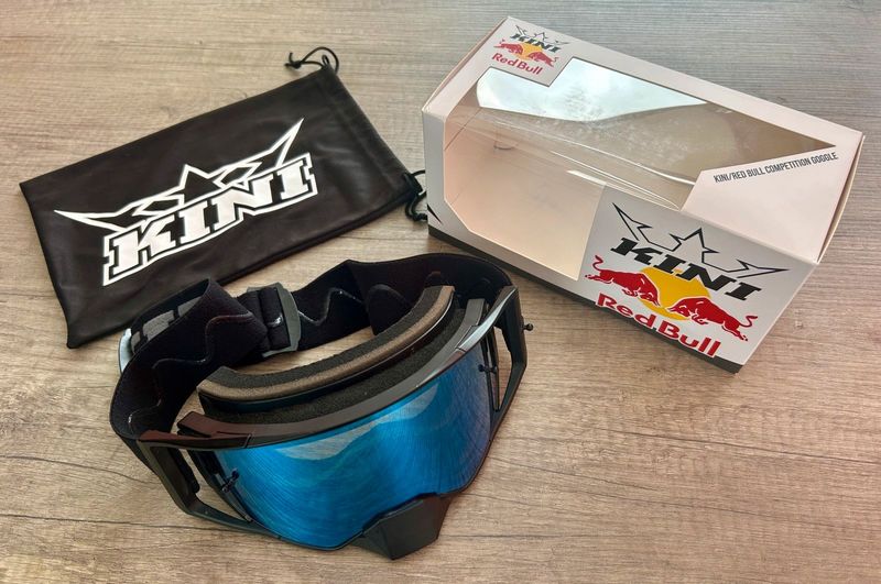 Red Bull KINI Downhill / Motocross Goggles 2024 Cycling Accessories usato