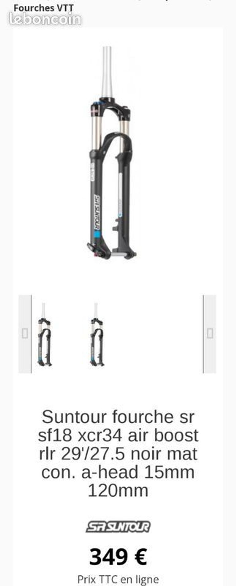 Sr Suntour xcr 34 boost air null