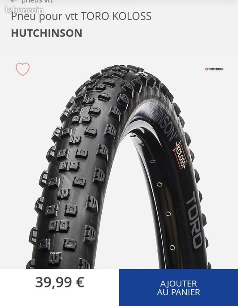 Hutchinson Taipan Pneu Hutchinson Toro 29 Tubeless Ready Gomme