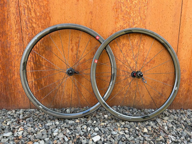 Used 3T Orbis II clincher C35 rim brake, Campagnolo Freewheel, DT Swiss hubs Wheels