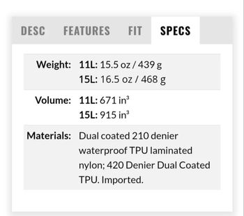 Used Revelate Design Sweetroll 15L 2024 bike — image 8 of 8