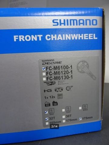 Käytetty Shimano FC-M6100-1 2024 Drivetrain & Pedals