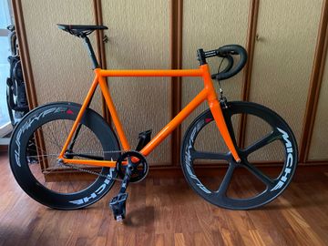 Supertype spx5 carbon 3k tubolare pista nero 2017 Wheels usato