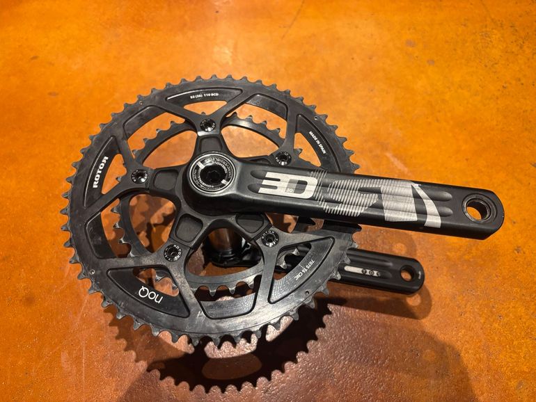 ROTOR 3D noQ 52T クランクセット 144BCD Used Rotor 3D NOQ 52/36 Crankset – € 65 | buycycle