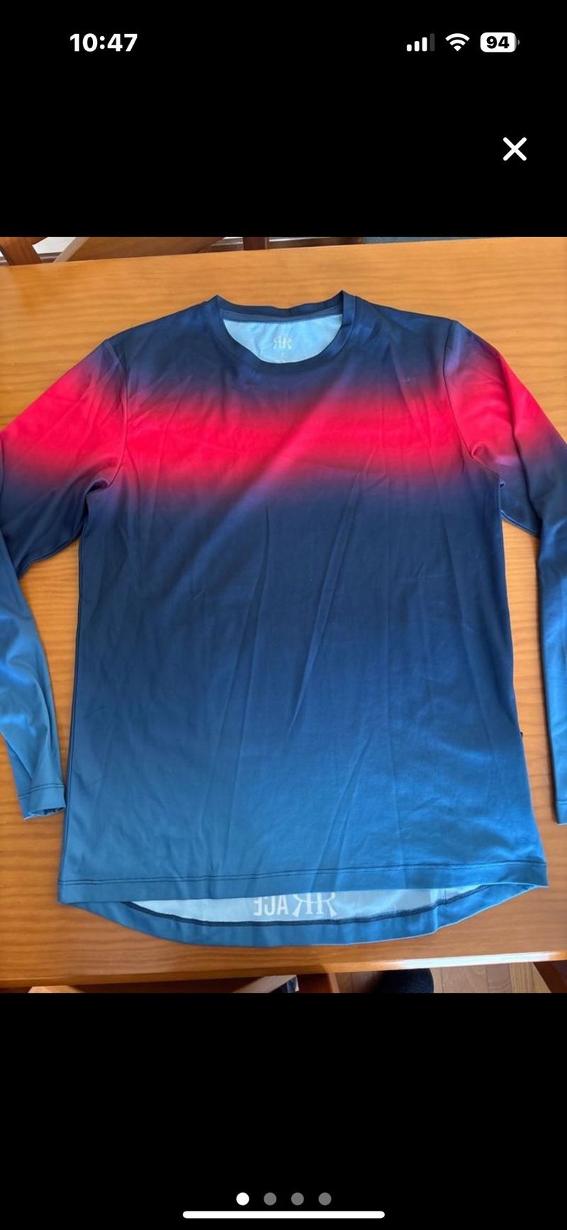 MTB Jersey Long Sleeve Blue Red 2023 Cycling Clothing d'occasion