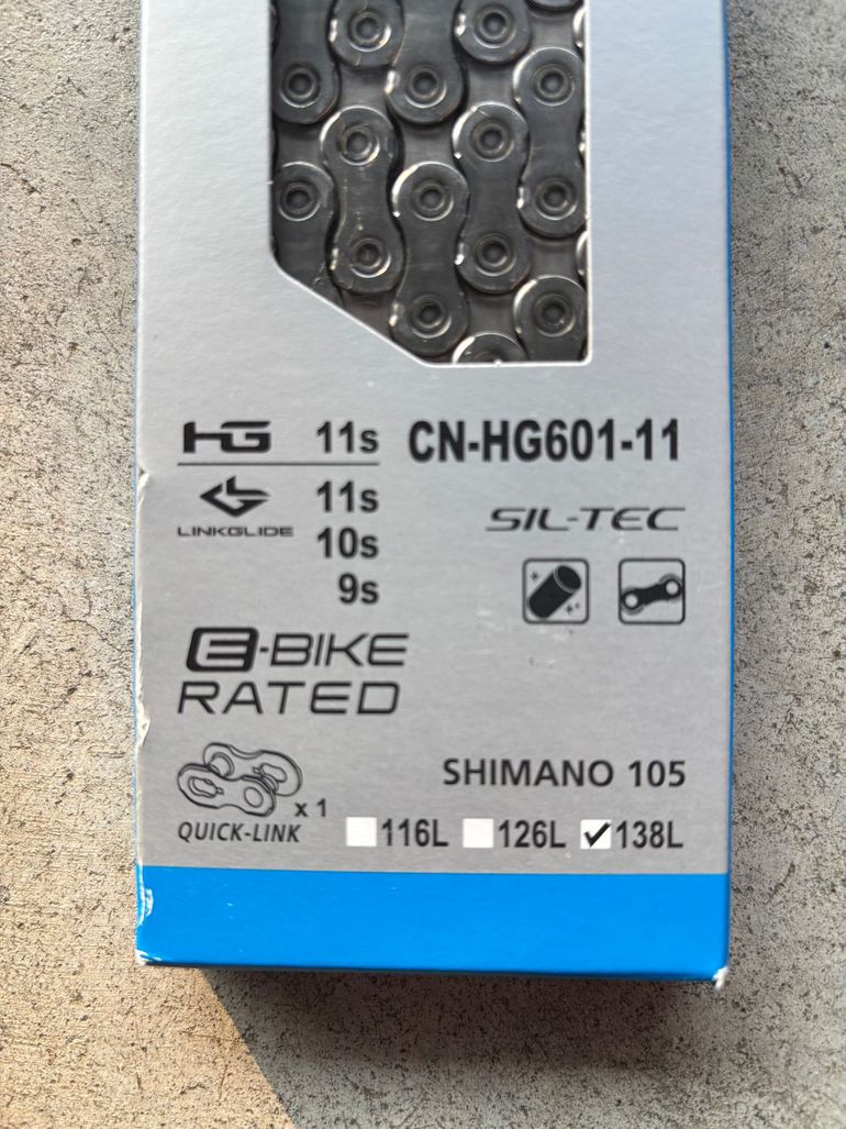 Shimano CN-HG601 GRX 11-speed Chain 138 Links 2025