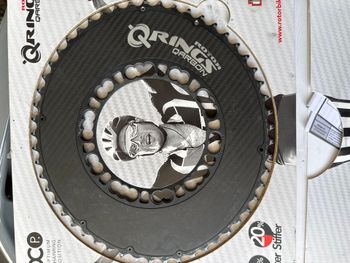 Used Rotor Plateau Qring Carbon Bcd110 53 dents bike