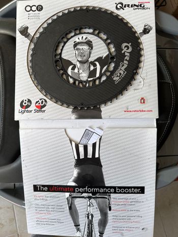 Used Rotor Plateau Qring Carbon Bcd110 53 dents bike — image 2 of 2