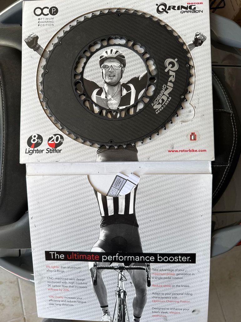 Used Rotor Plateau Qring Carbon Bcd110 53 dents bike — image 2 of 2