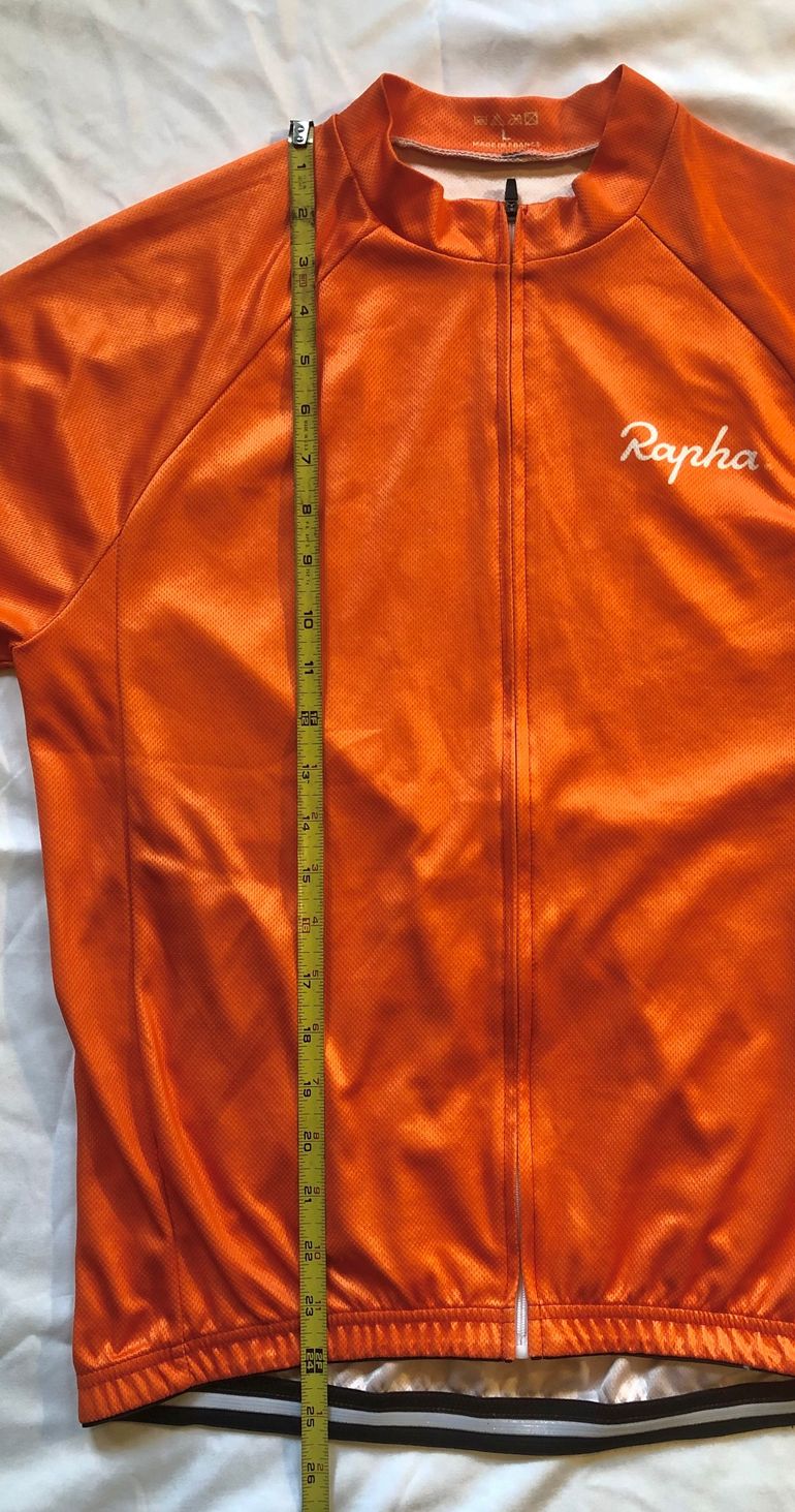 Used Rapha Long Sleeve Cycling Jersey, Orange, Size L – $ 75