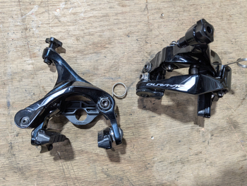 Used Shimano Dura-Ace BR-R9110F direct-mount rim-brake calipers bike — image 2 of 3