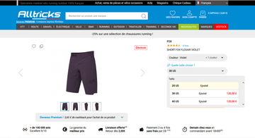 Fox Short Fox violet foncé bike usato — immagine 10 di 10