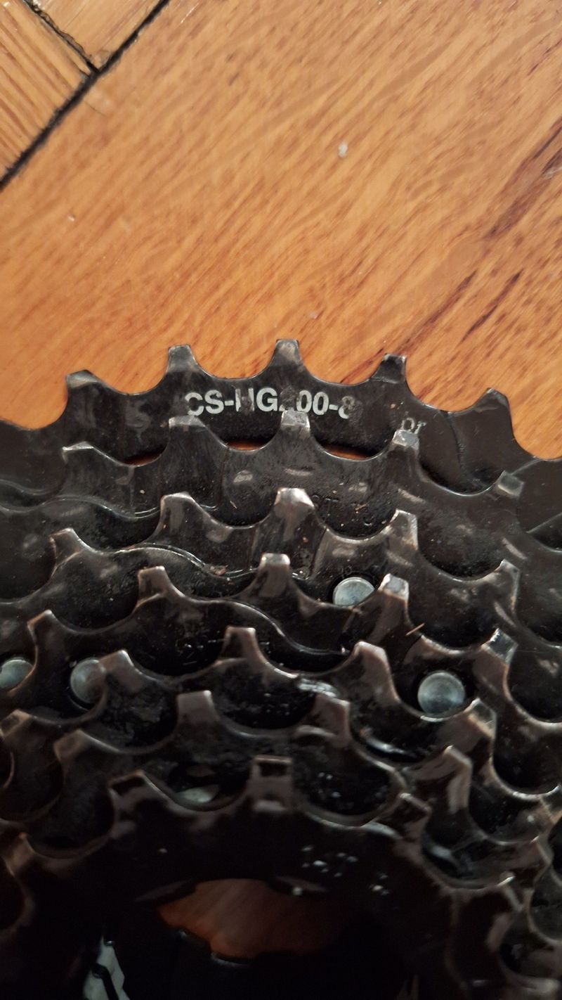Used Shimano CS-HG200-8 Drivetrain & Pedals