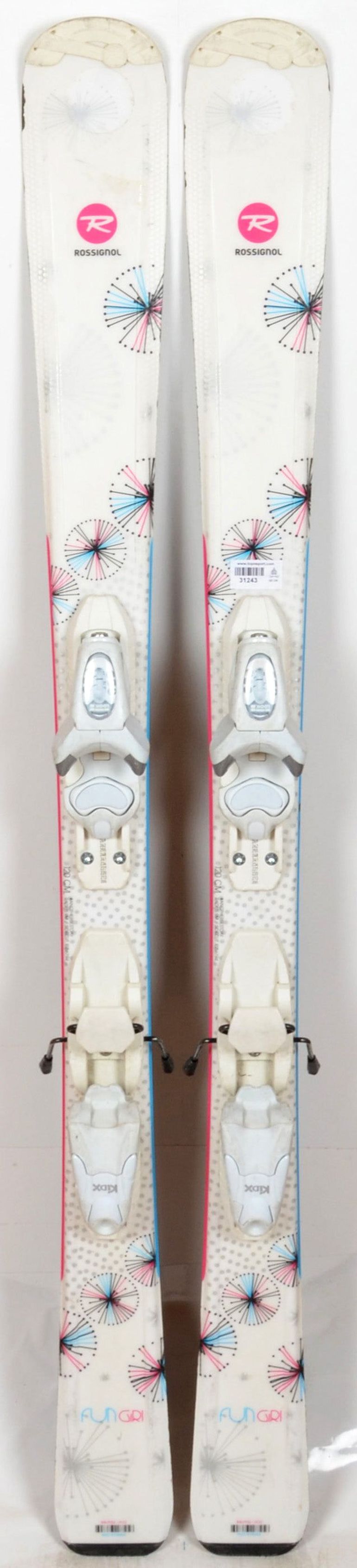 Rossignol Fun Girlロシニョール 130スキーポールセット Used Rossignol FUN GIRL full white – € 70 | buycycle