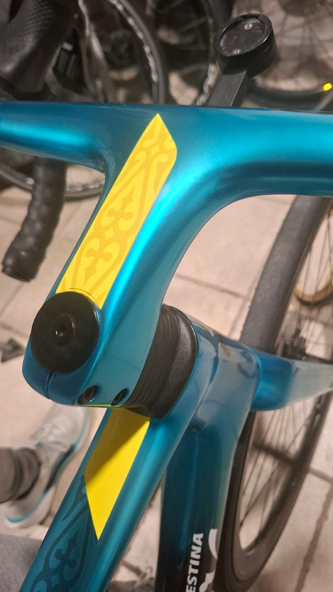 Manubrio Corsa Bici Carbonio Wilier Wilier Garda White, Black Glossy