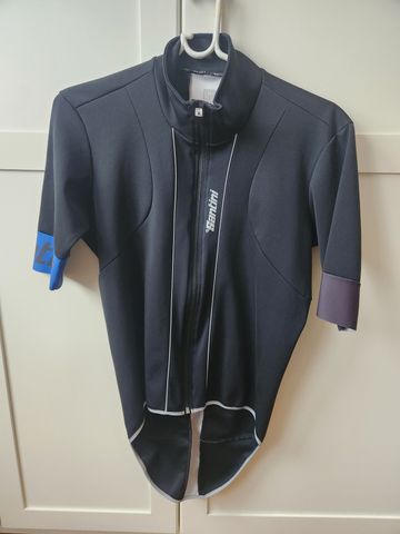 Santini Reef Rain Resistant Jersey Cycling Clothing usato