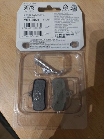 Brugt Shimano D01S pads 2023 bike — billede 2 af 3
