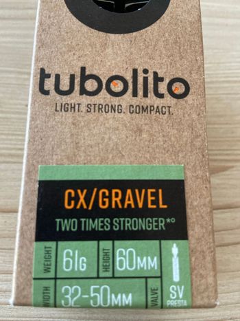 Used Tubolito Tubo Gravel 60mm 2024 Tyres & Tubes