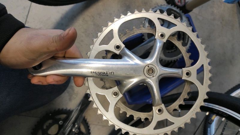 Used Shimano ULTEGRA 6500 movimento e guarnitura 2006 Drivetrain & Pedals