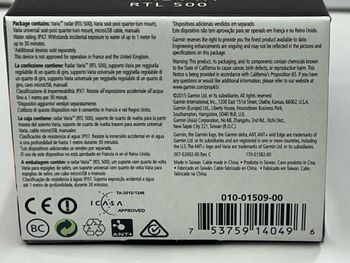Used Garmin RTL 500 Rearview Radar bike — image 6 of 10